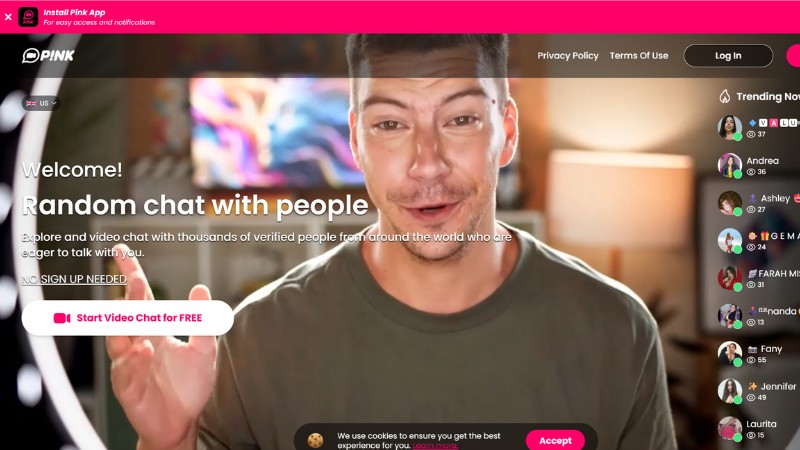 Real-time sex video chat with interactive features, filters, and expressive face-to-face connection