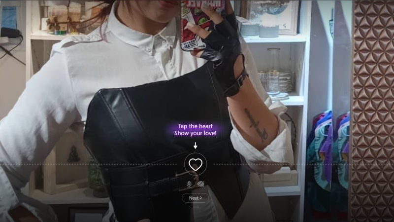 Haz clic para unirte a un chat con opciones de video y voz activadas o desactivadas.