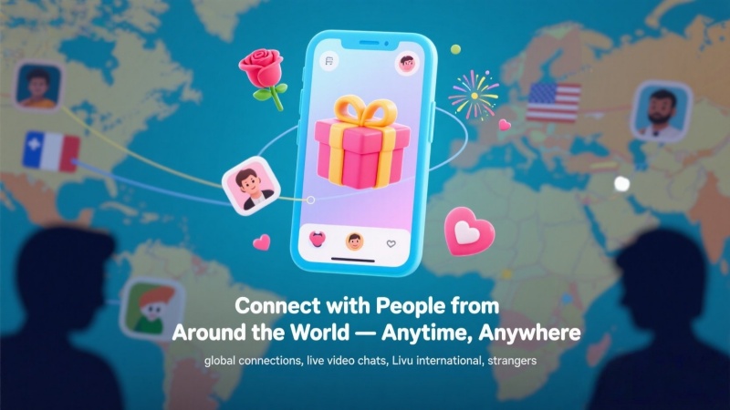 Global 1-on-1 video chat on Livuapp for vibrant, real-time connections.