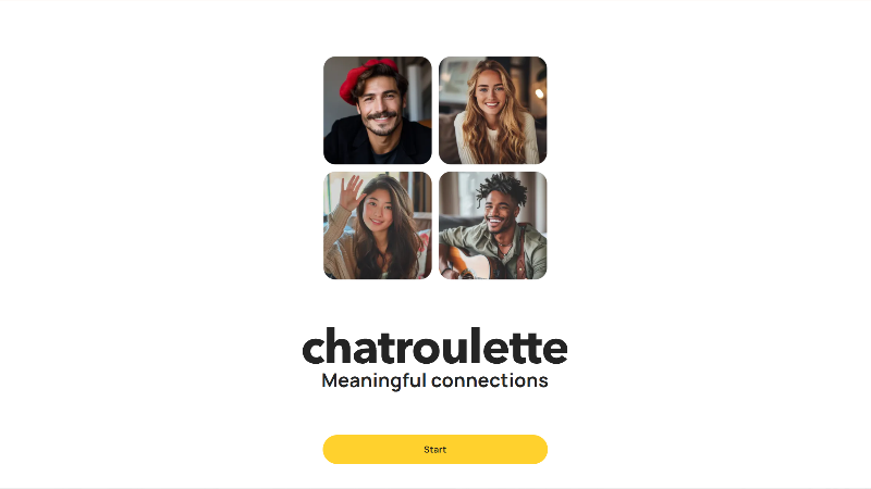 Simple, straightforward random video chats with strangers.