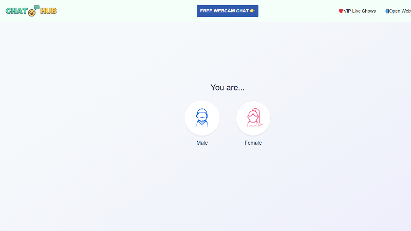 Filter by gender and start high-quality video calls.