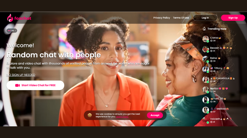 Fox Video Chat enables instant one-on-one HD video chats with verified girls worldwide.