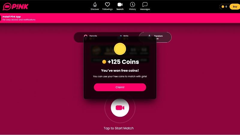 Get free coins as a login reward