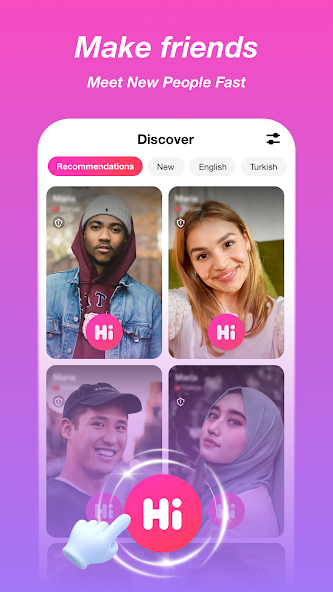 Users sharing hobbies and travel stories via live video chat on Mixu