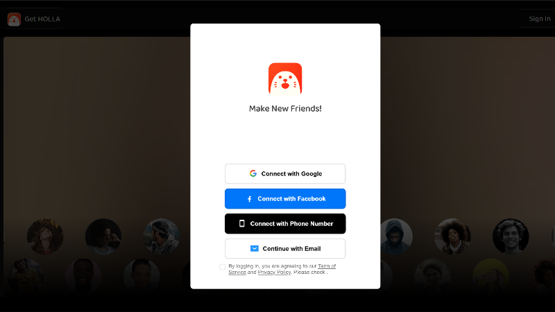 Multiple easy registration options.