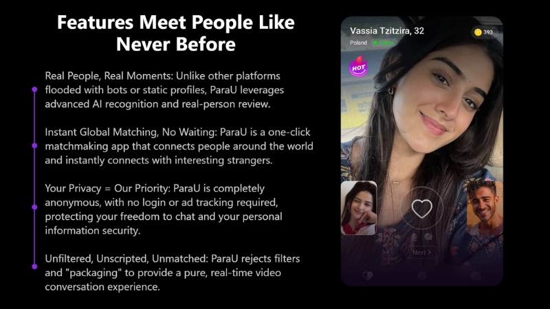 Unique ParaU features to help you connect
