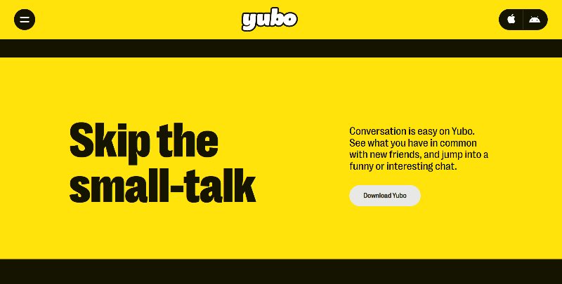 Mobile-friendly app for spontaneous chats on the go.