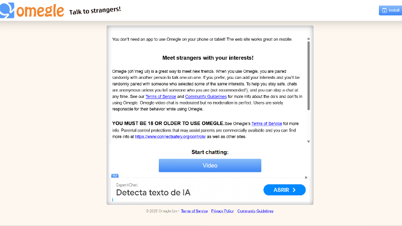 Discover local connections instantly with Omegle.