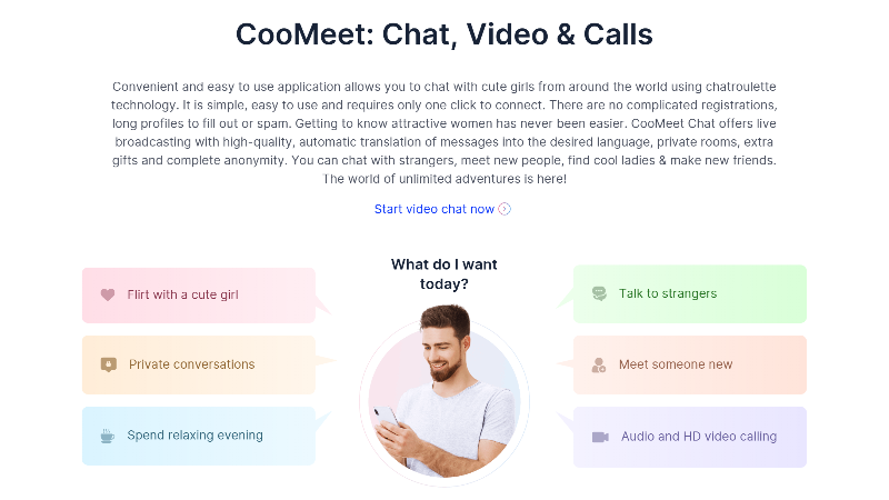 Verified female users ensure reliable private video chats.