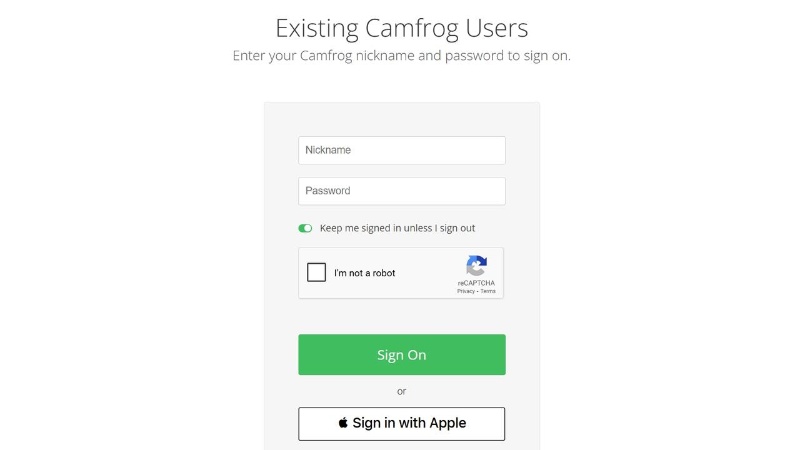 Faça login com sua conta Apple ou use um apelido para registro fácil, sem detalhes pessoais necessários.