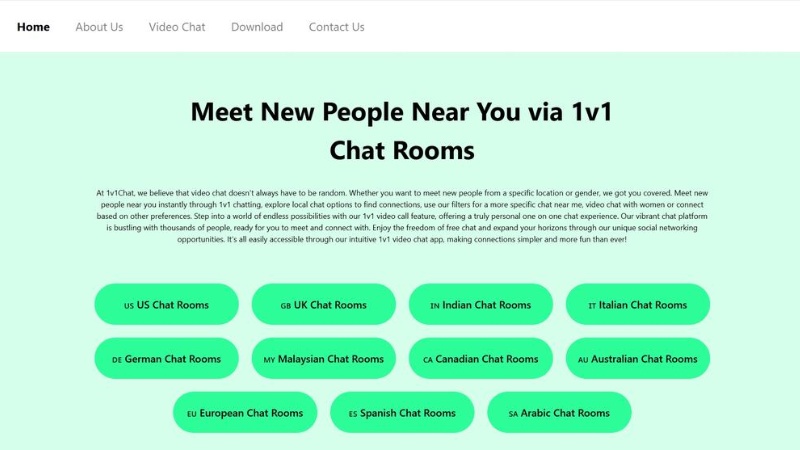 Explore multiple rooms divided by country for more connections.
