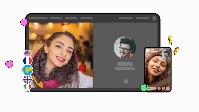 Instantly connect with new friends.