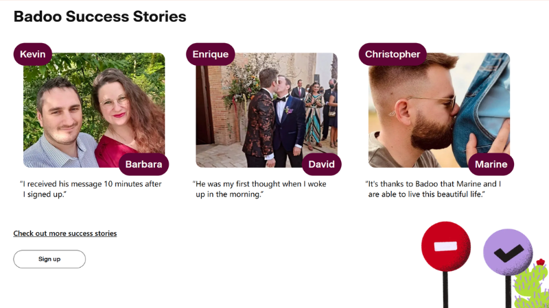 Read real stories from Badoo users who found meaningful connections.