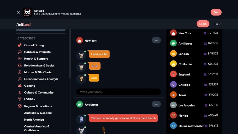 Anonymous, secure chat app to meet new people freely.