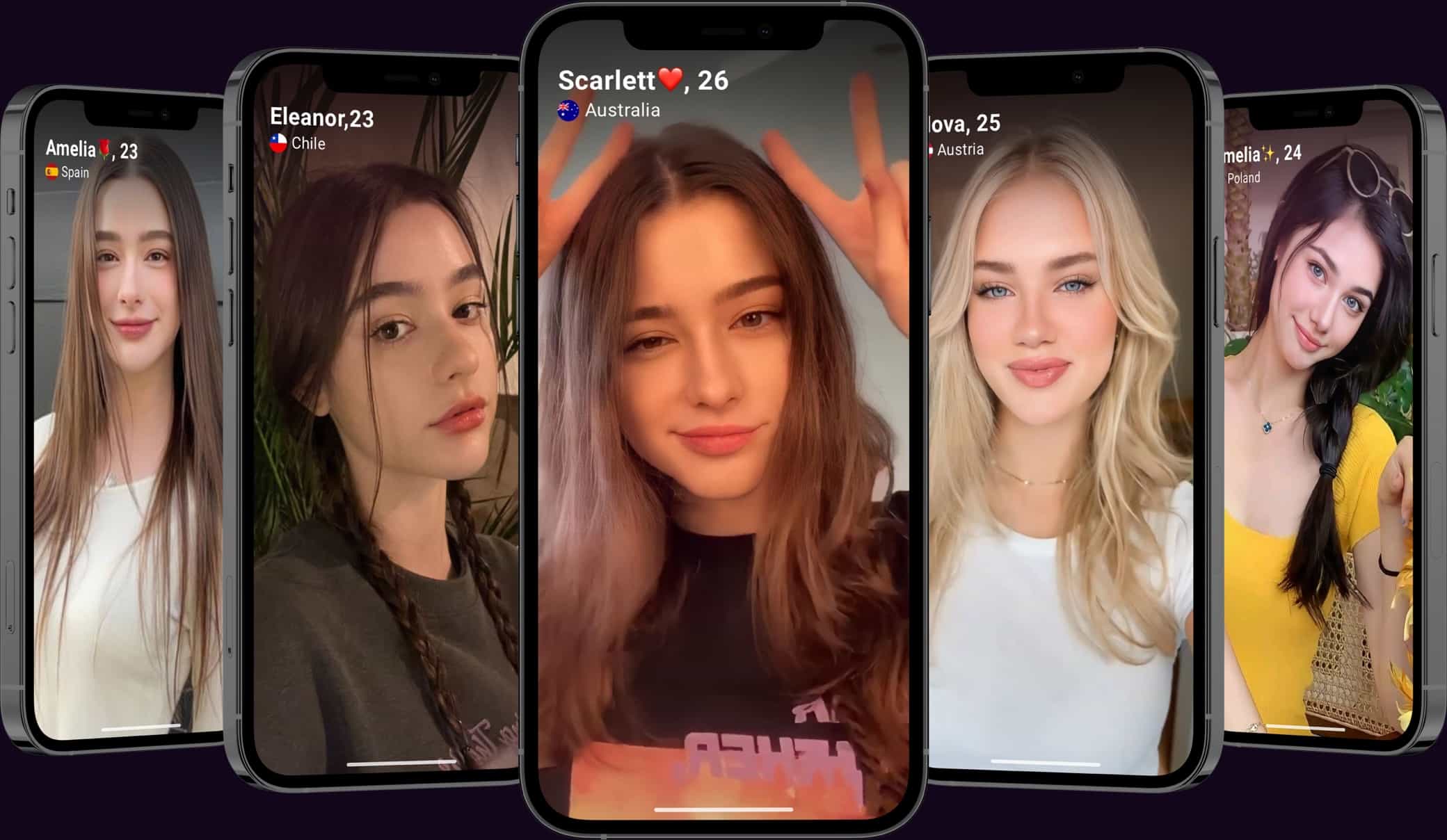 A set of interfaces for chatting with various beauties